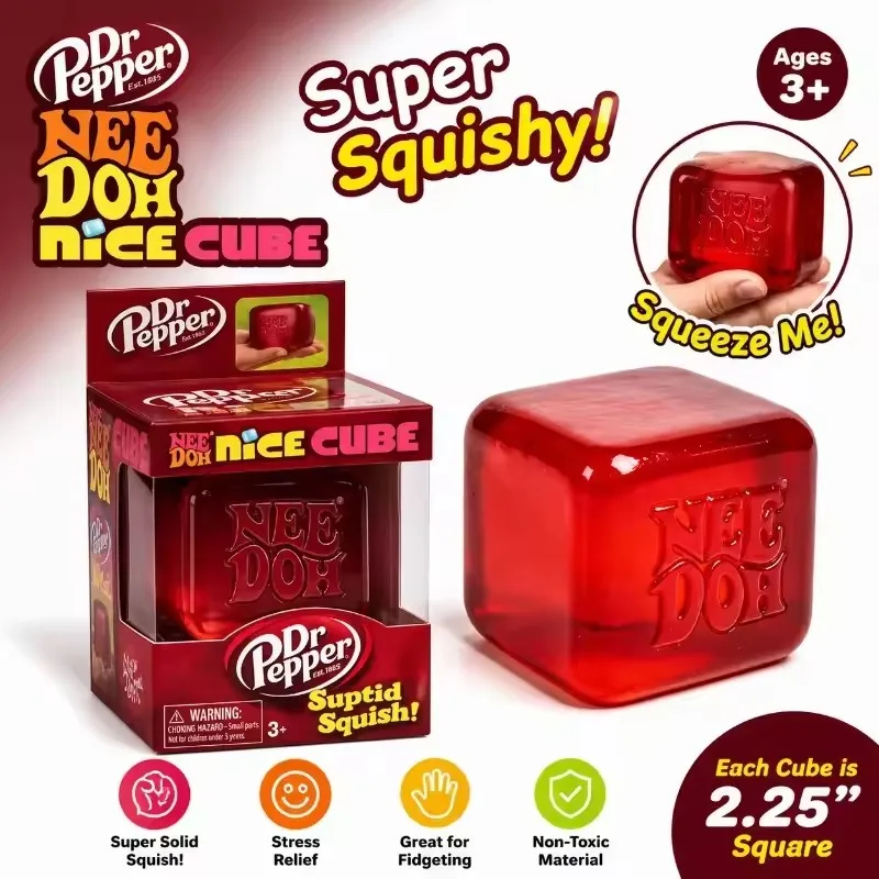 Dr Pepper X NeeDoh Nice Cube S - Fidget Cube Original review and price