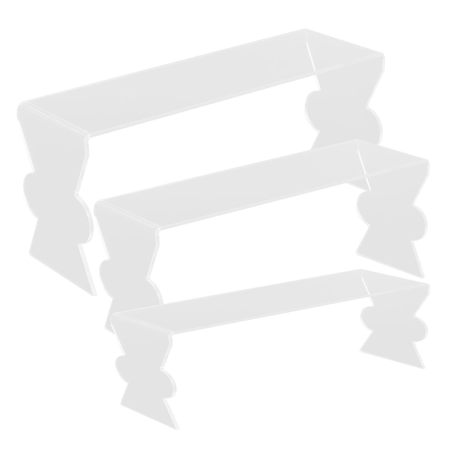 3Pcs Acrylic Display Stand Set - Display Risers Set review and price